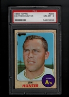 1968 Topps #385 Jim Catfish Hunter PSA 8 NM-MT OAKLAND ATHLETICS